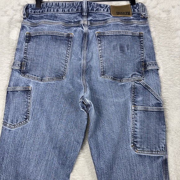 Duluth Trading Co Jeans Men's 34x32‎ Ballroom Flex Carpenter Pants Blue - Picture 6 of 12